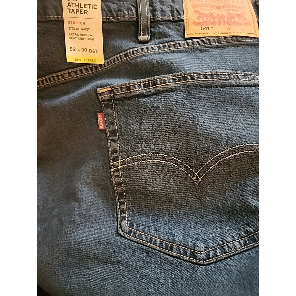 Levi's 541 Athletic Taper Jeans Stretch Big & Tall 52X30 New NWT L100 Comfort